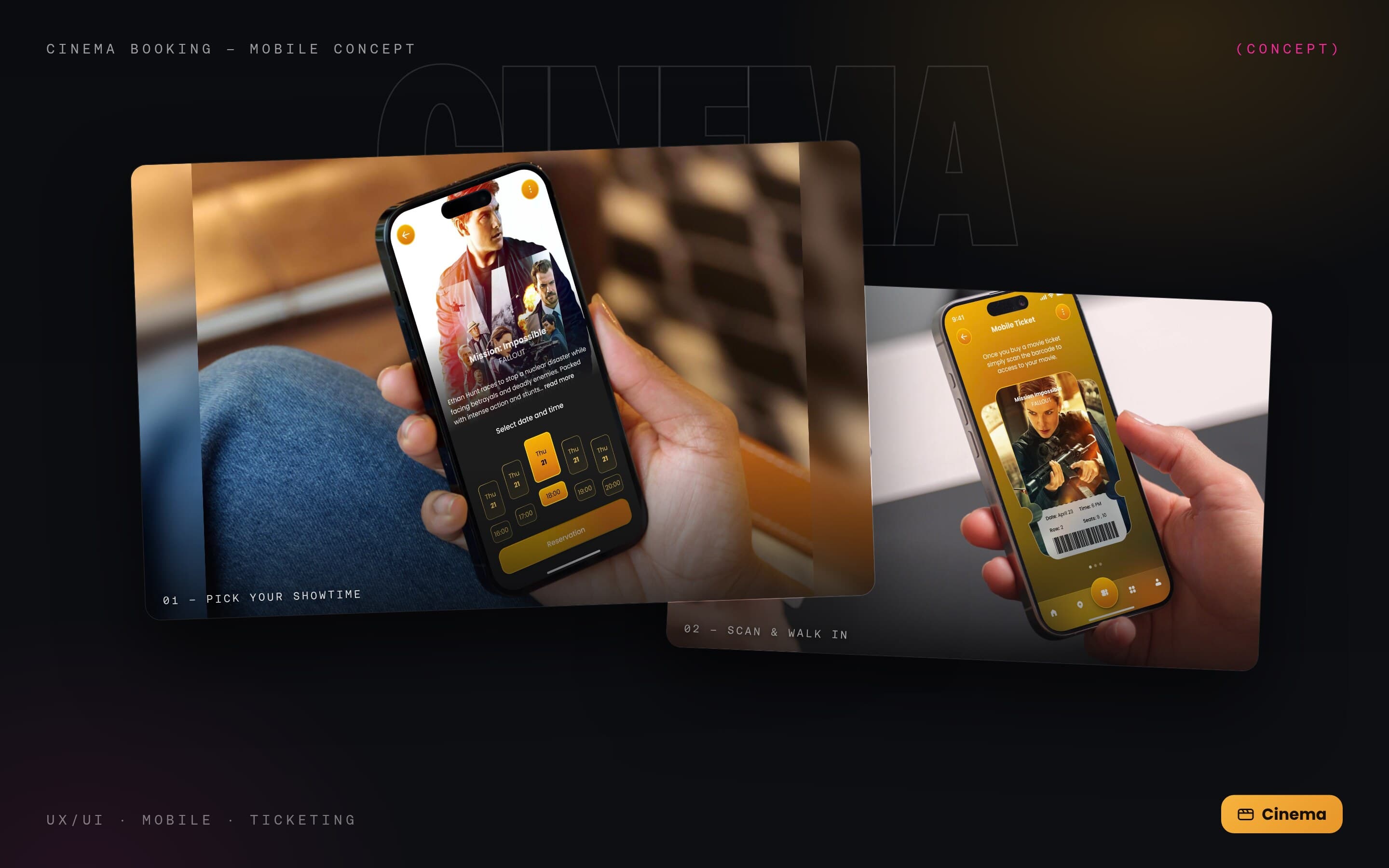 CINEMA BOOKING — mobile · booking · commerce